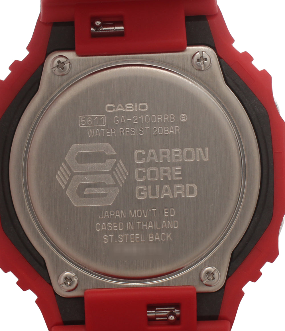 美品 CASIO 腕時計 G-SHOCK クオーツ GA-2100RRB メンズ カシオ
