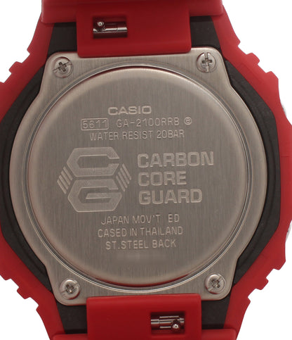 美品 CASIO 腕時計 G-SHOCK クオーツ GA-2100RRB メンズ カシオ