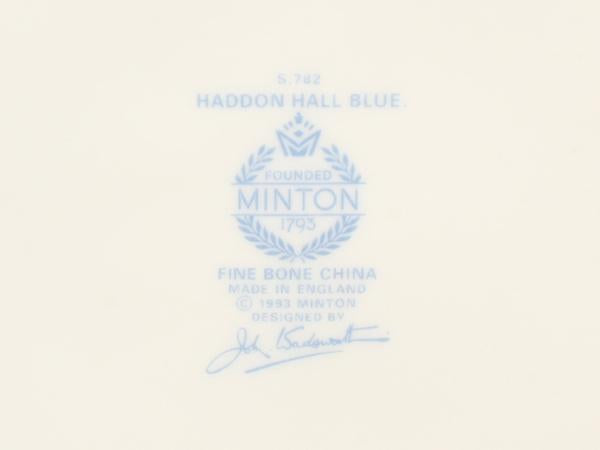 美品 ミントン B&Bプレート 皿 27cm ハドンホール ブルー Minton