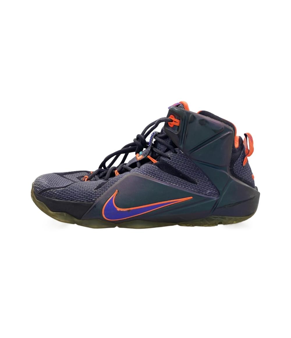 訳あり ナイキ ミドルカットスニーカー LEBRON 12 684593-583 メンズ SIZE 30.0 (XL) NIKE