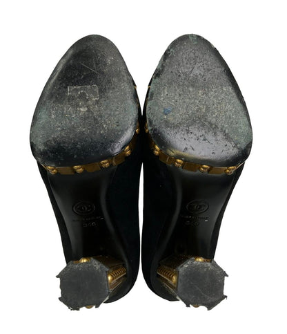 CHANEL パンプス ハイヒール ココマーク スエード G28782 レディース SIZE 34 (22cm) シャネル