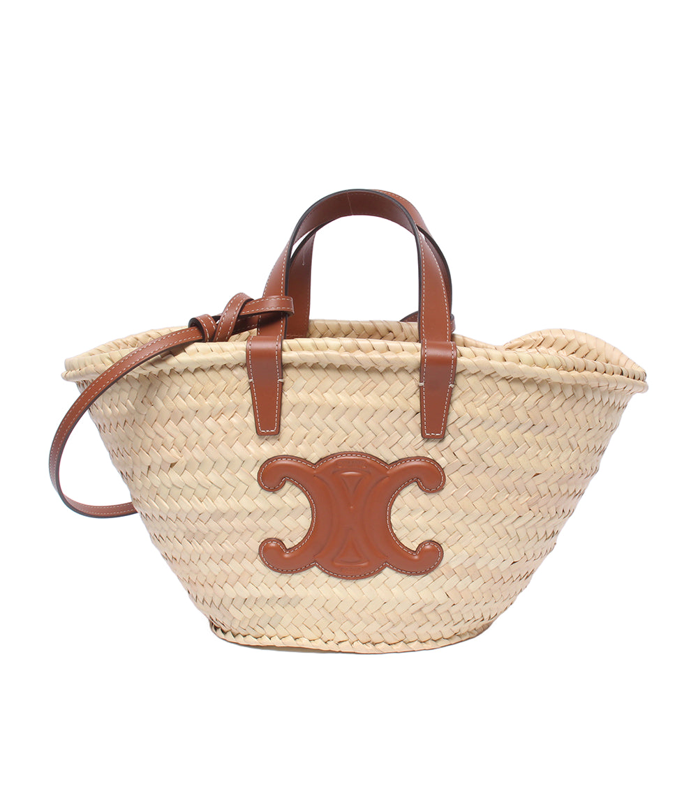 美品 CELINE 2WAY かごバッグ ショルダーバッグ 肩掛け クラシック パニエ ティーン レディース セリーヌ