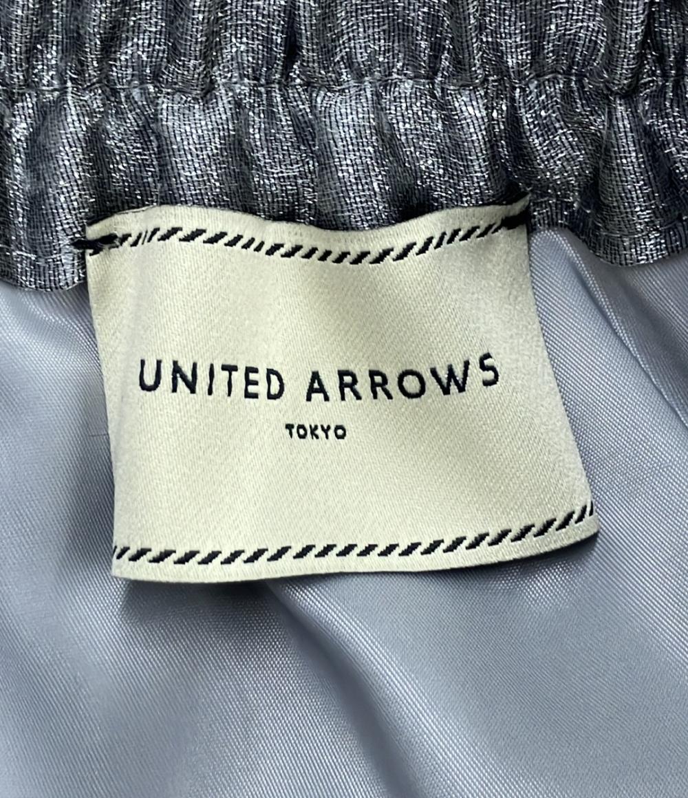 美品 UNITED ARROWS ジャガードスカート スケルトン シャイン 1524-2-150020 レディース SIZE 36 (S) ユナイテッドアローズ