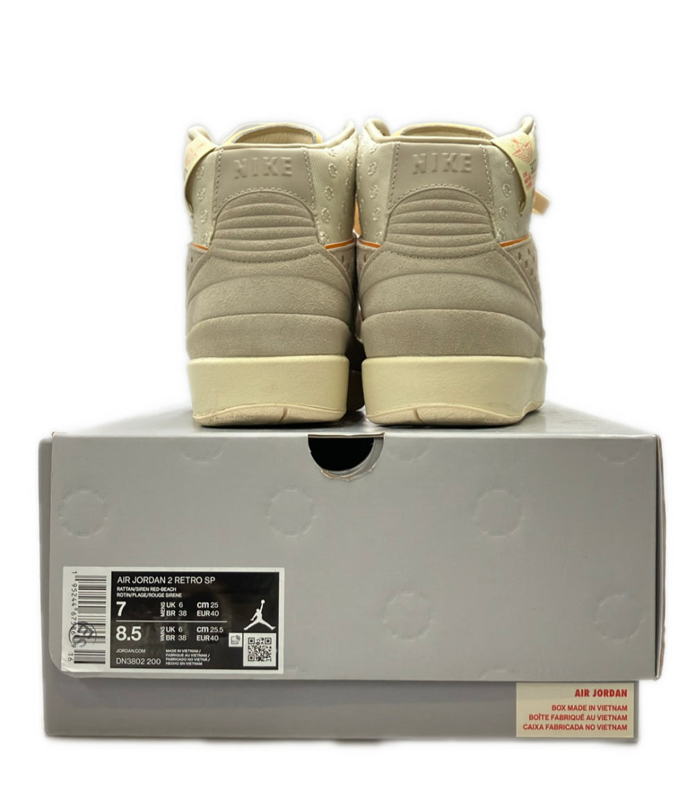 NIKE UNION ハイカットスニーカー Air Jordan 2 Retro SP DN3802-200 レディース SIZE 25.0 ナイキ ユニオン