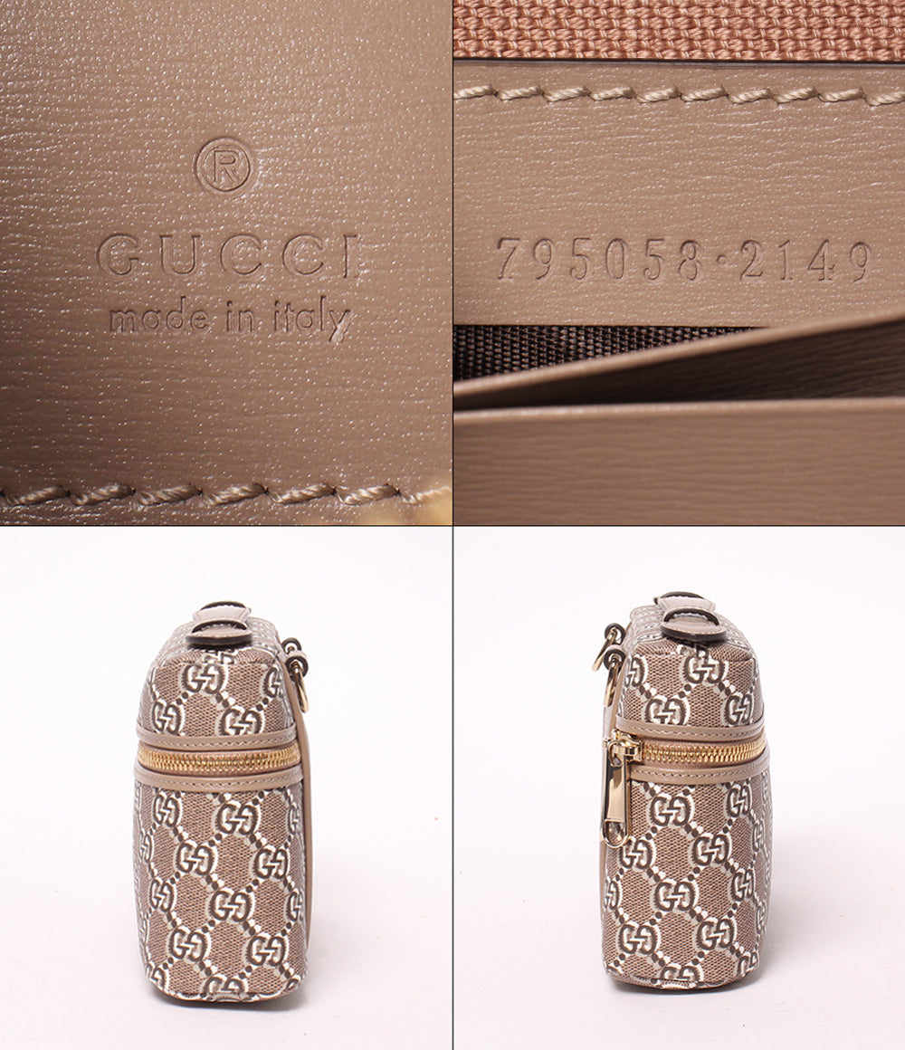 美品 GUCCI 2WAY ハンドバッグ ショルダーバッグ 肩掛け 斜め掛け バニティバッグ GGシャドウ 795058 2149 レディース グッチ