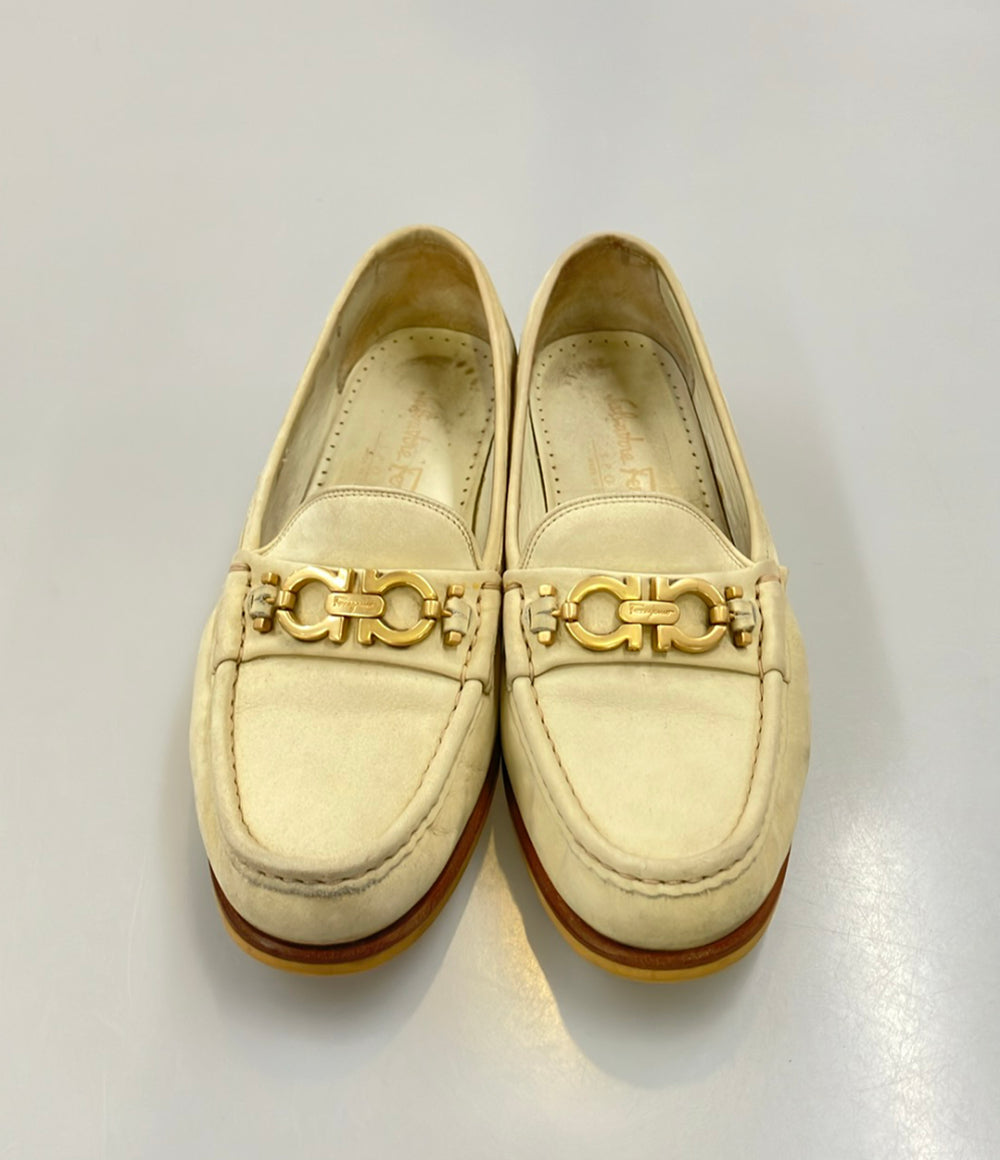 Salvatore Ferragamo ローファー ガンチーニ レディース SIZE 7 1/2 サルヴァトーレフェラガモ