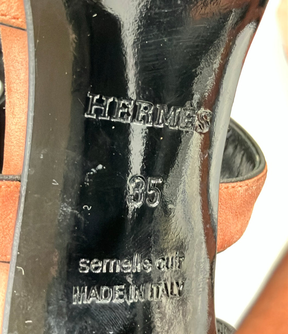 HERMES ストラップサンダル スエード レディース SIZE 35 (22cm) エルメス