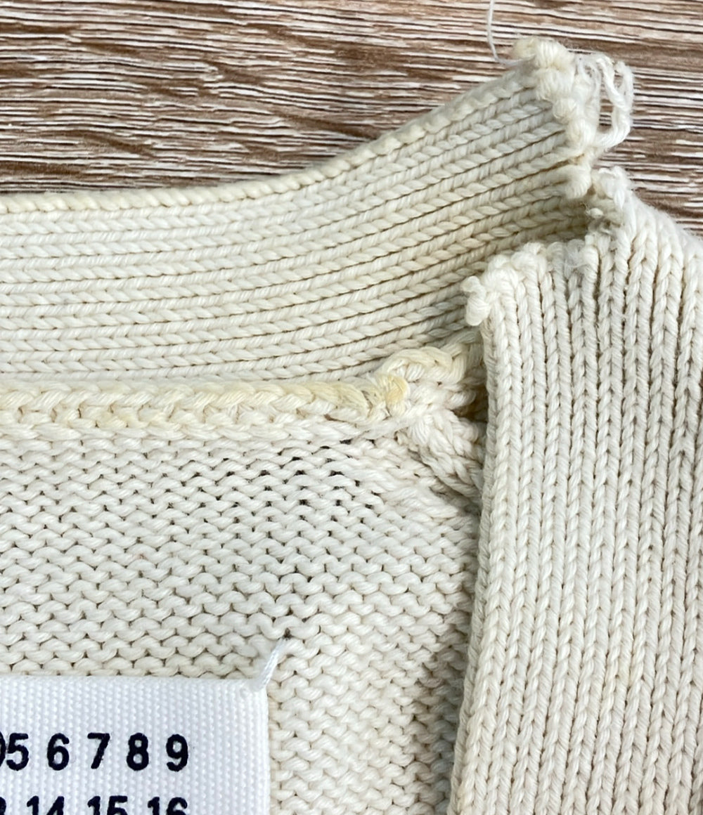Maison Margiela デストロイニットカーディガン 2021SS WHT S51GP0219 S17663 レディース SIZE S メゾンマルジェラ