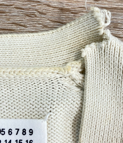 Maison Margiela デストロイニットカーディガン 2021SS WHT S51GP0219 S17663 レディース SIZE S メゾンマルジェラ