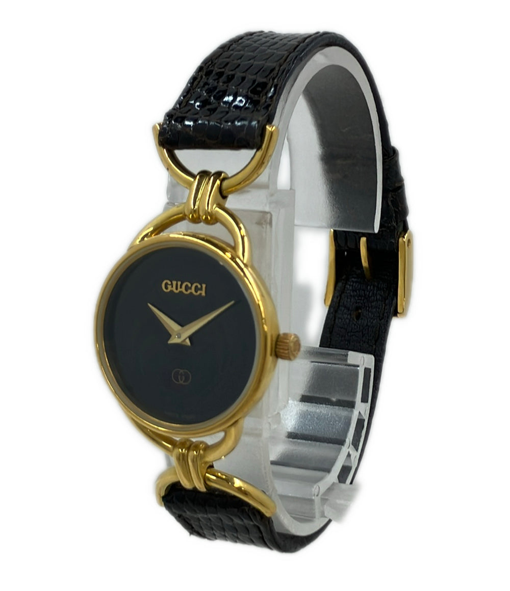 GUCCI 腕時計 クオーツ ブラック 6000L レディース グッチ