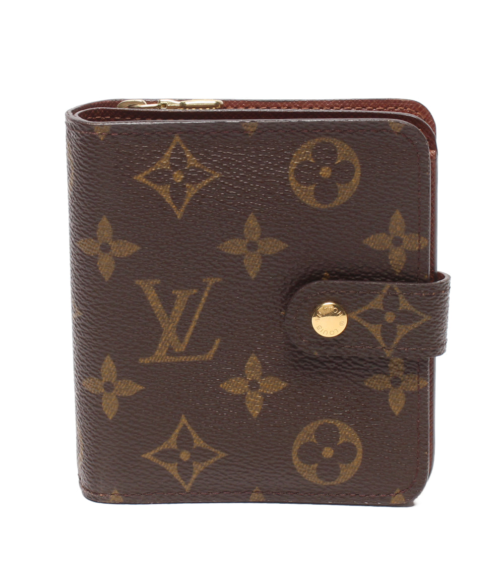 LOUIS VUITTON 二つ折り財布 コンパクトジップ モノグラム M61667 レディース メンズ ルイ・ヴィトン