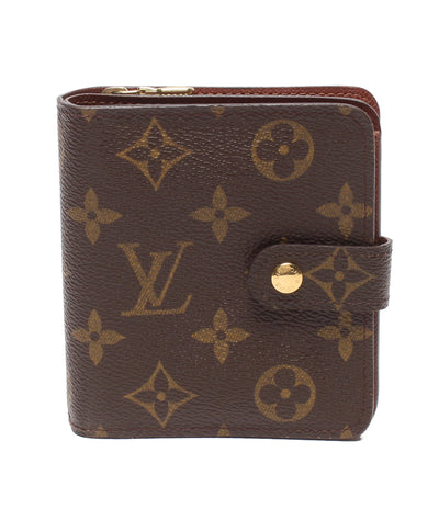 LOUIS VUITTON 二つ折り財布 コンパクトジップ モノグラム M61667 レディース メンズ ルイ・ヴィトン