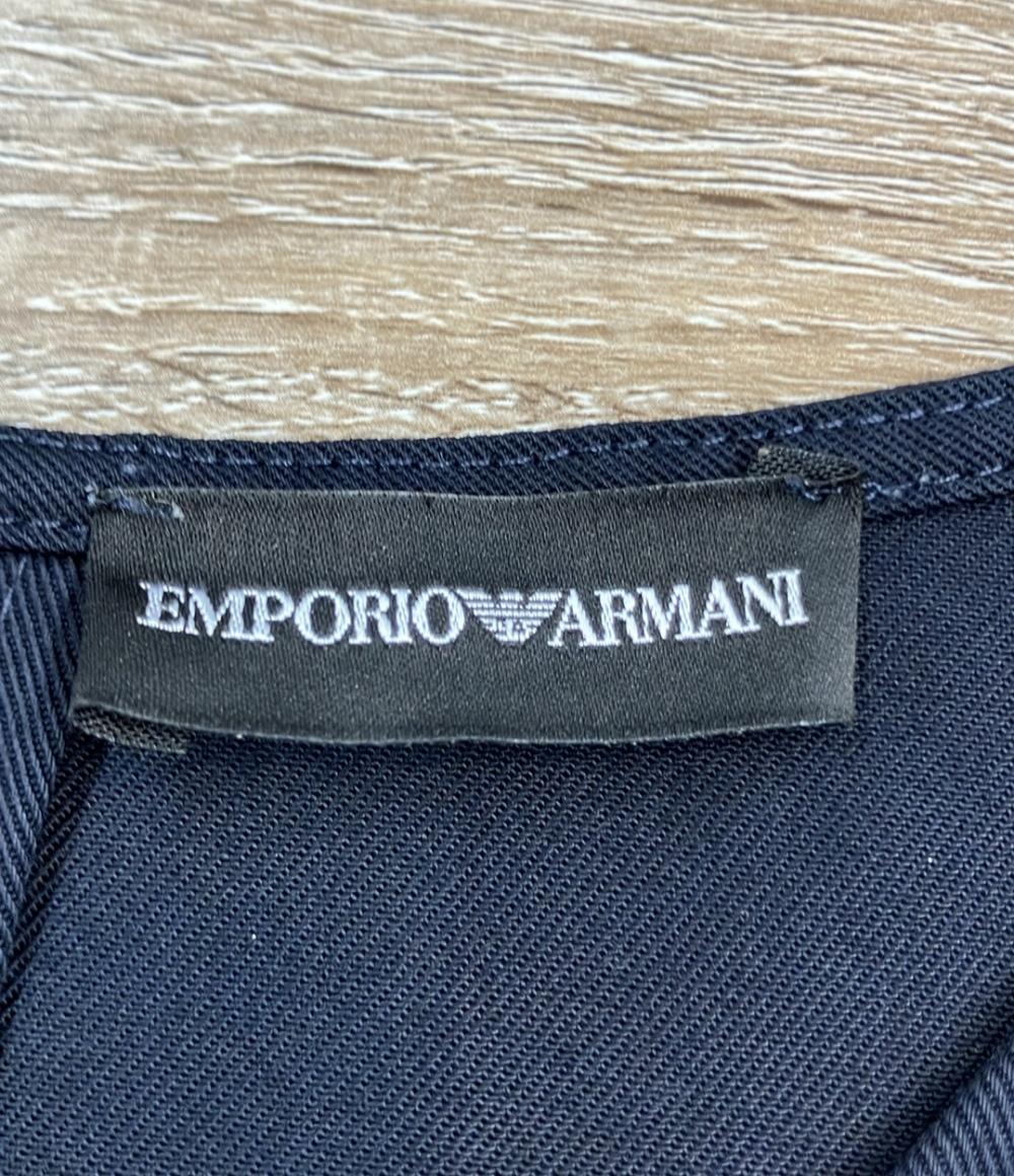 Emporio Armani 7分袖ワンピース 無地 SIZE 42 (L) エンポリオ・アルマーニ