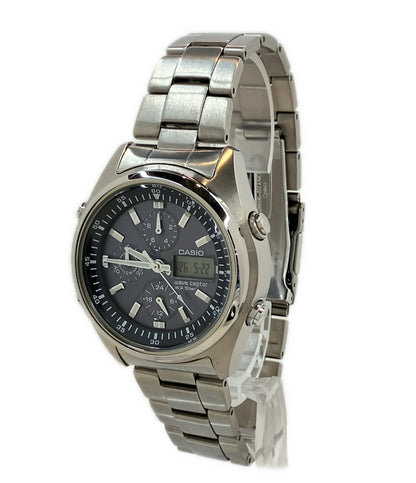 美品 CASIO 腕時計 ウェーブセプター wave cepter ソーラー WVQ-500TDJ メンズ カシオ