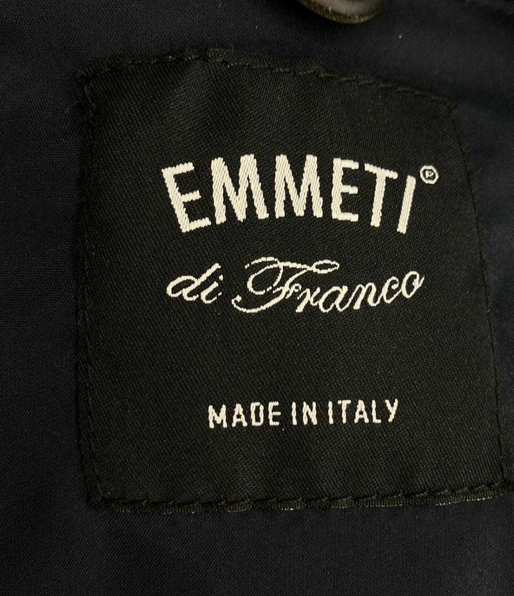 EMMETI シングルライダースジャケット JURI MAGLIA  ニット切替 メンズ SIZE 48 (L) エンメティ