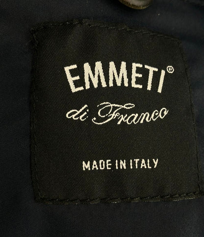 EMMETI シングルライダースジャケット JURI MAGLIA  ニット切替 メンズ SIZE 48 (L) エンメティ
