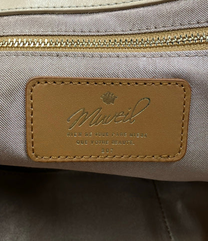 美品 MUVEIL トートバッグ ショルダーバッグ 2WAY 斜め掛け レディース ミュベール