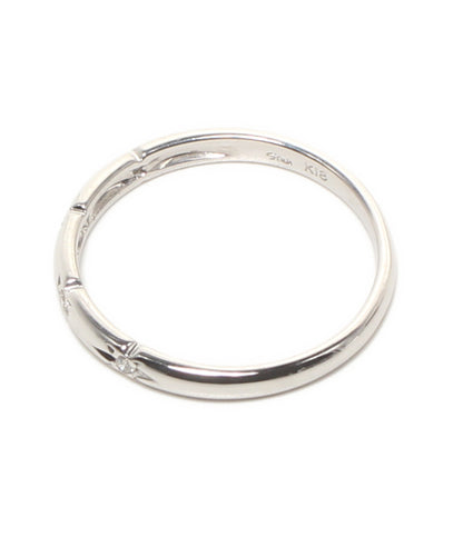 美品 STAR JEWELRY リング 指輪 K18 ダイヤ0.02ct レディース SIZE 7号 スタージュエリー