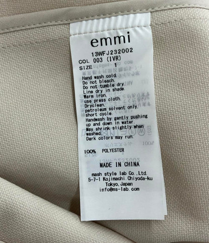 美品 エミ 半袖ジャケット ハーフスリーブジップアップジャケット 13WFJ232002 レディース SIZE 1 (S) emmi