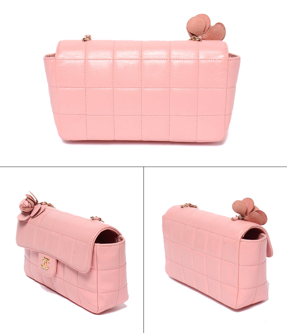 CHANEL チェーンショルダーバッグ 斜め掛け ゴールド金具 8番台 チョコバー レディース シャネル