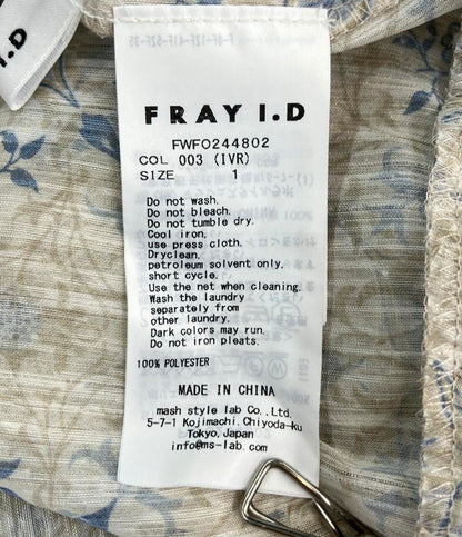 FRAY I.D 長袖ワンピース William Morris プリントティアードワンピース FWFO244802 レディース SIZE 1 (Ｓ) フレイアイディー