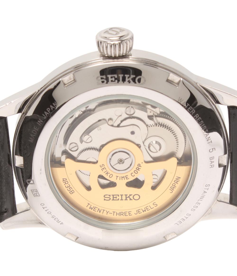 SEIKO 腕時計 プレサージュ PRESAGE 自動巻き シルバー 4R35-01T0 メンズ セイコー