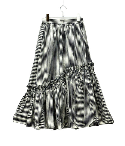 UNITED ARROWS フレアスカート ティアード チェック フリル ギャザー 1524-162-5140 レディース SIZE 38 (M) ユナイテッドアローズ