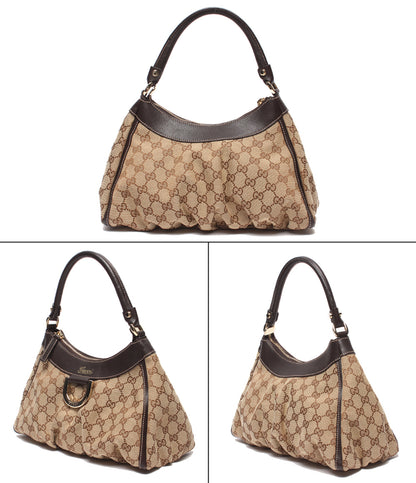 美品 GUCCI ハンドバッグ ショルダーバッグ 肩掛け ワンショルダー アビー GGキャンバス 190525 497927 レディース グッチ