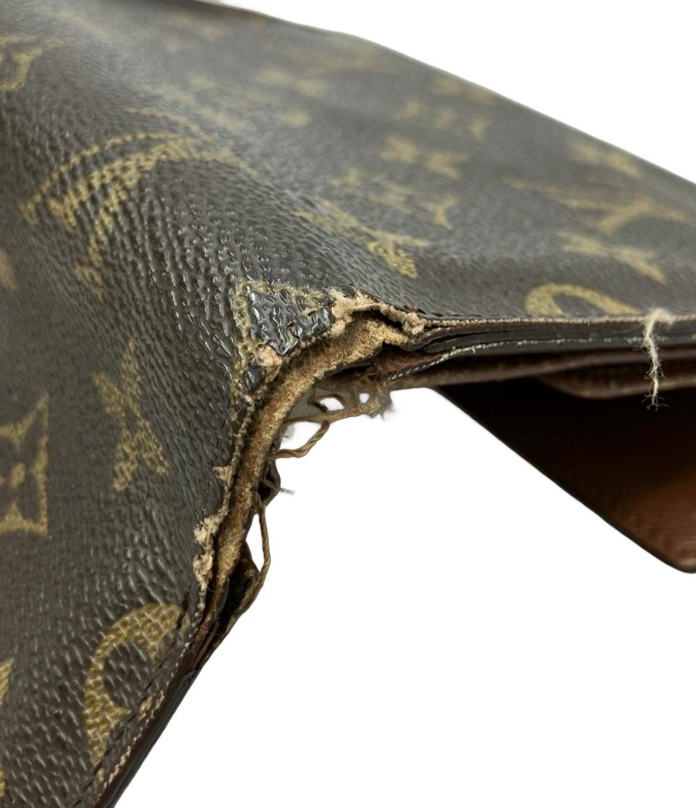 訳あり LOUIS VUITTON 三つ折り財布 ポルト トレゾール エテュイ パピエ モノグラム M61202 レディース メンズ ルイ・ヴィトン