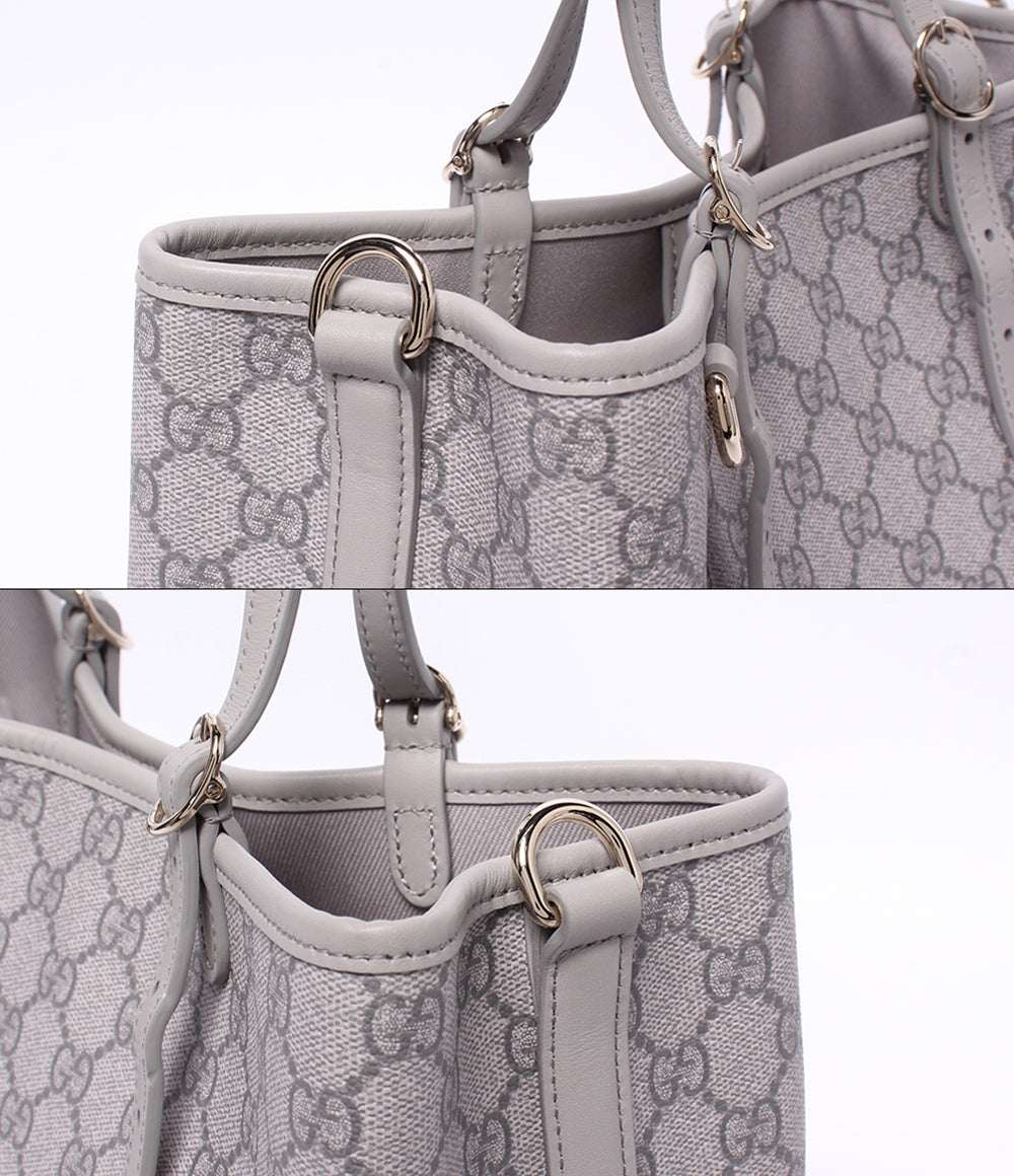 美品 GUCCI スモール トートバッグ 2WAY ハンドバッグ ショルダーバッグ 肩掛け 斜め掛け GGエンブレム 815214 520981 レディース グッチ