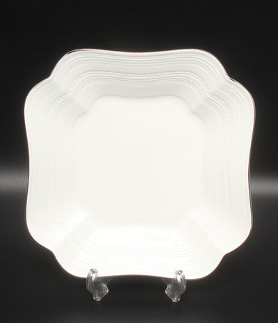 美品 WEDGWOOD スクエアディッシュ 皿 24cm インタグリオ プラチナ ウエッジウッド