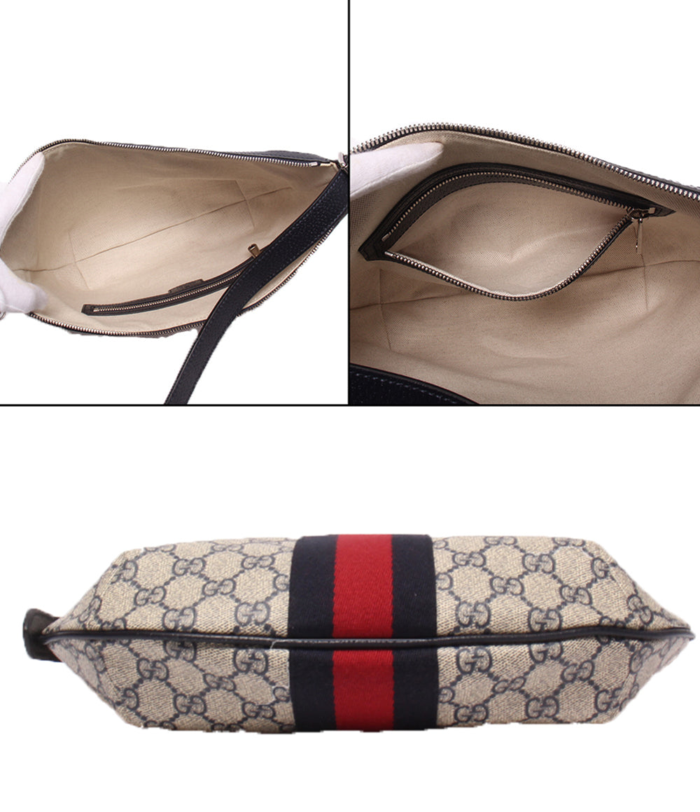 美品 GUCCI ショルダーバッグ 斜め掛け 肩掛け オフィディア GGスプリーム 598125 498879 レディース グッチ