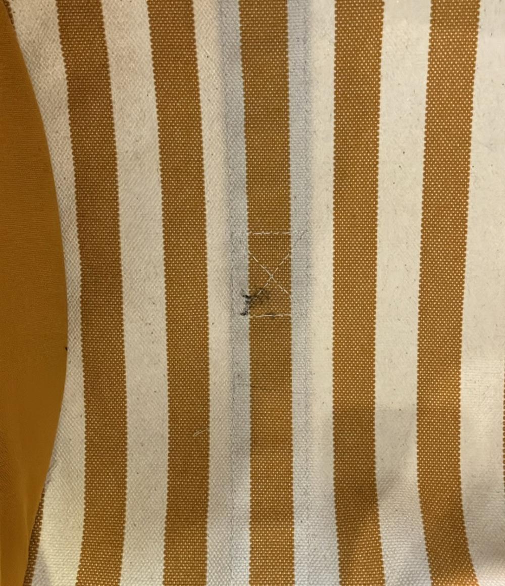 HERMES トートバッグ キャンバス ストライプ カンヌMM レディース エルメス