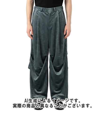 美品 TAAKK ベルベットデザイン イージーパンツ メンズ SIZE 1 ターク