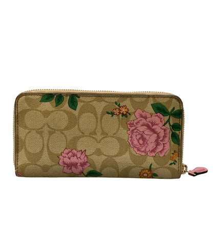 COACH ラウンドファスナー長財布 シグネチャー レディース コーチ