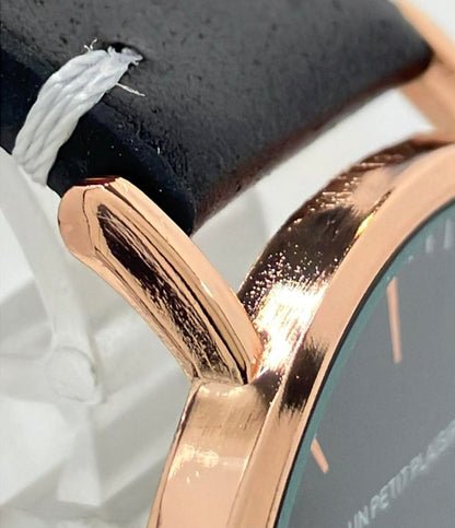 腕時計 クオーツ ブラック メンズ UN PETIT PLAISIR