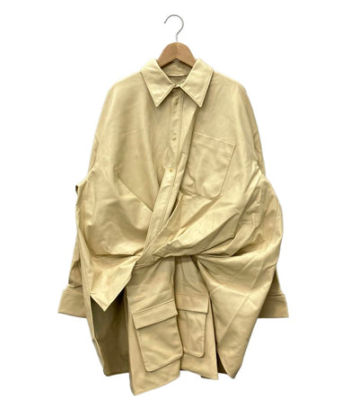 ジェイエヌビーワイ フェイクレザーワンピース Faux Leather Shirt Dress 13279078 レディース SIZE 38 (M) JNBY