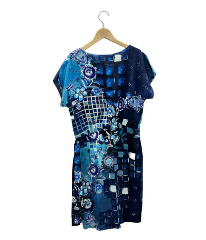 美品 アルベルタフェレッティ 花柄半袖ミディアムワンピース レディース SIZE US2 (XS) ALBERTA FERRETTI