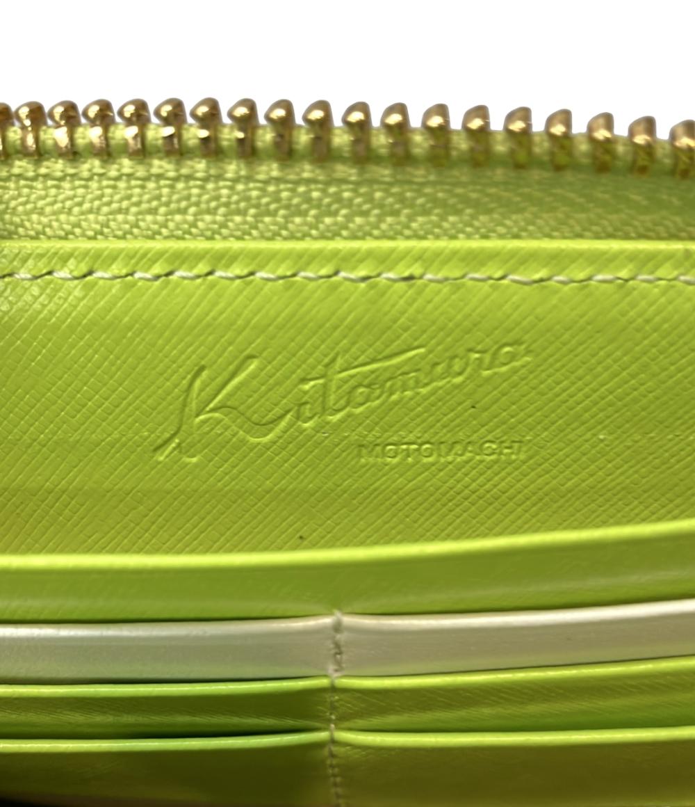 美品 キタムラ ラウンドファスナー長財布 レディース Kitamura