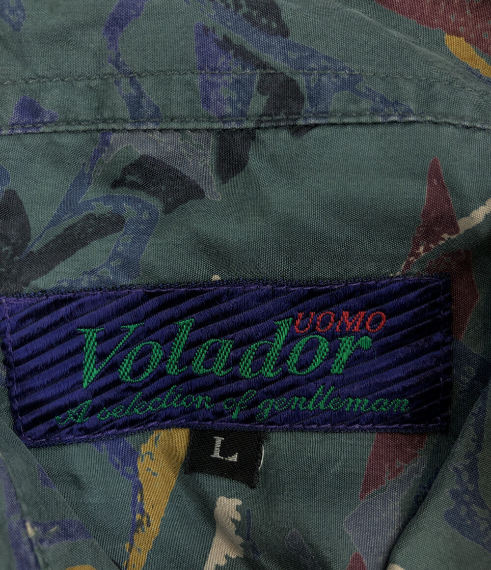 長袖シャツ 総柄 シルク100%       メンズ SIZE L (L) Volador UOMO