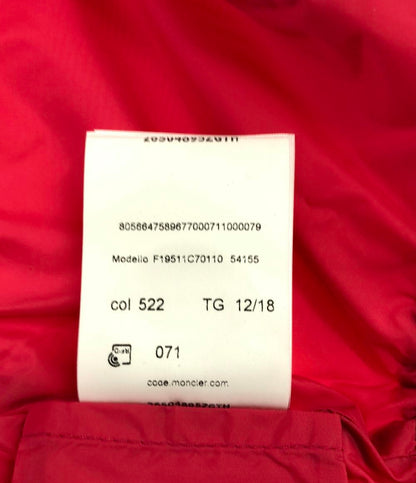 美品 モンクレール ベビーフリルフードジャケット キッズ SIZE 12/18 MONCLER