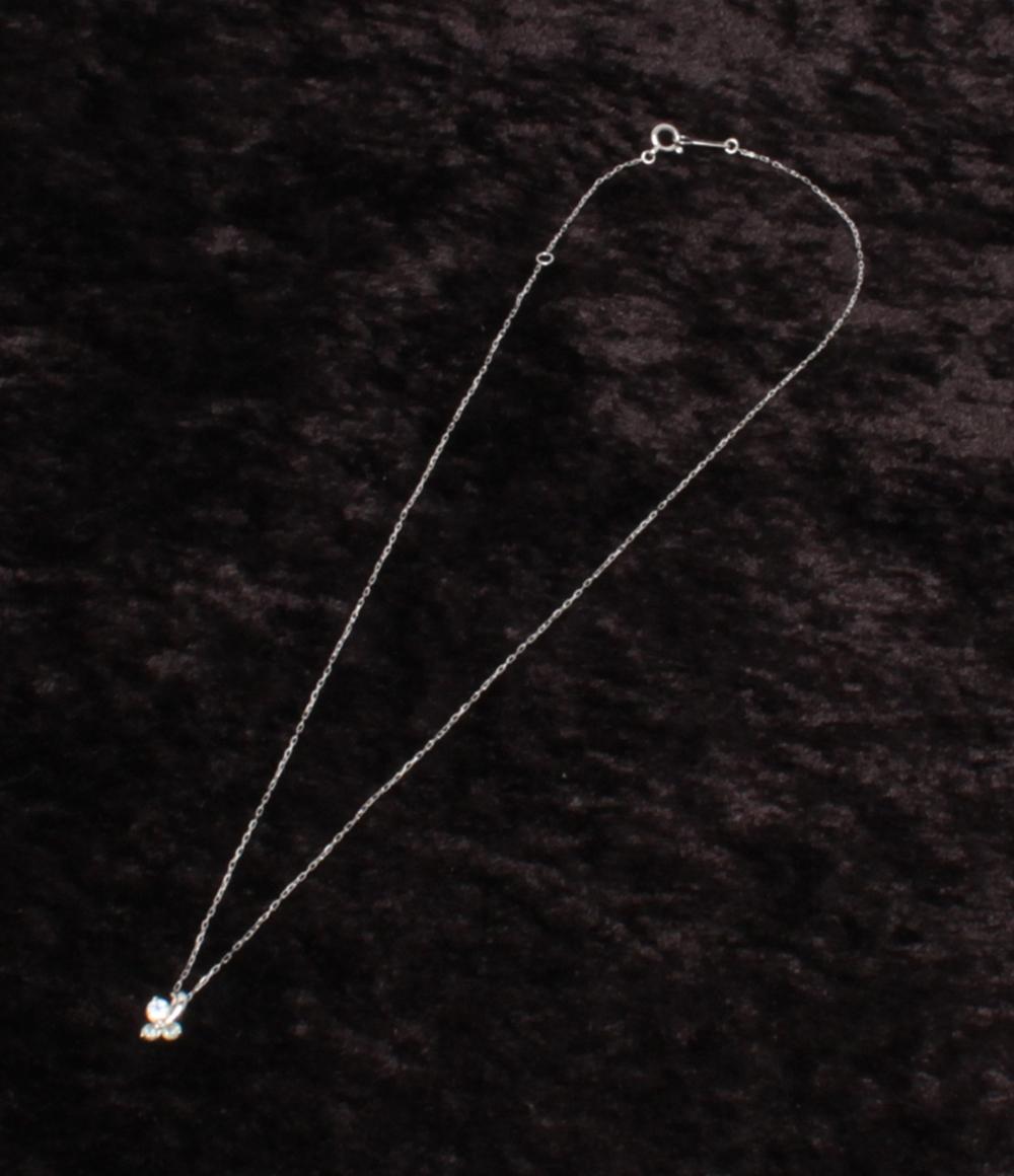 美品 4℃ ネックレス K10 ムーンストーン レディース ヨンドシー