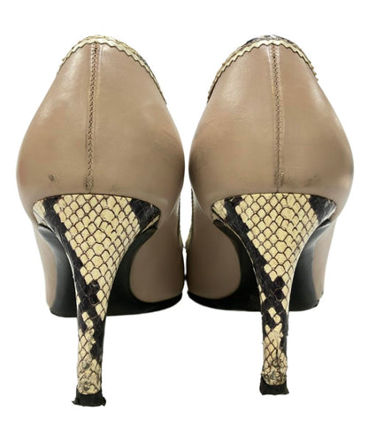 サルヴァトーレフェラガモ パイソン柄パンプス DG77952 670 レディース SIZE 7 (L) Salvatore Ferragamo