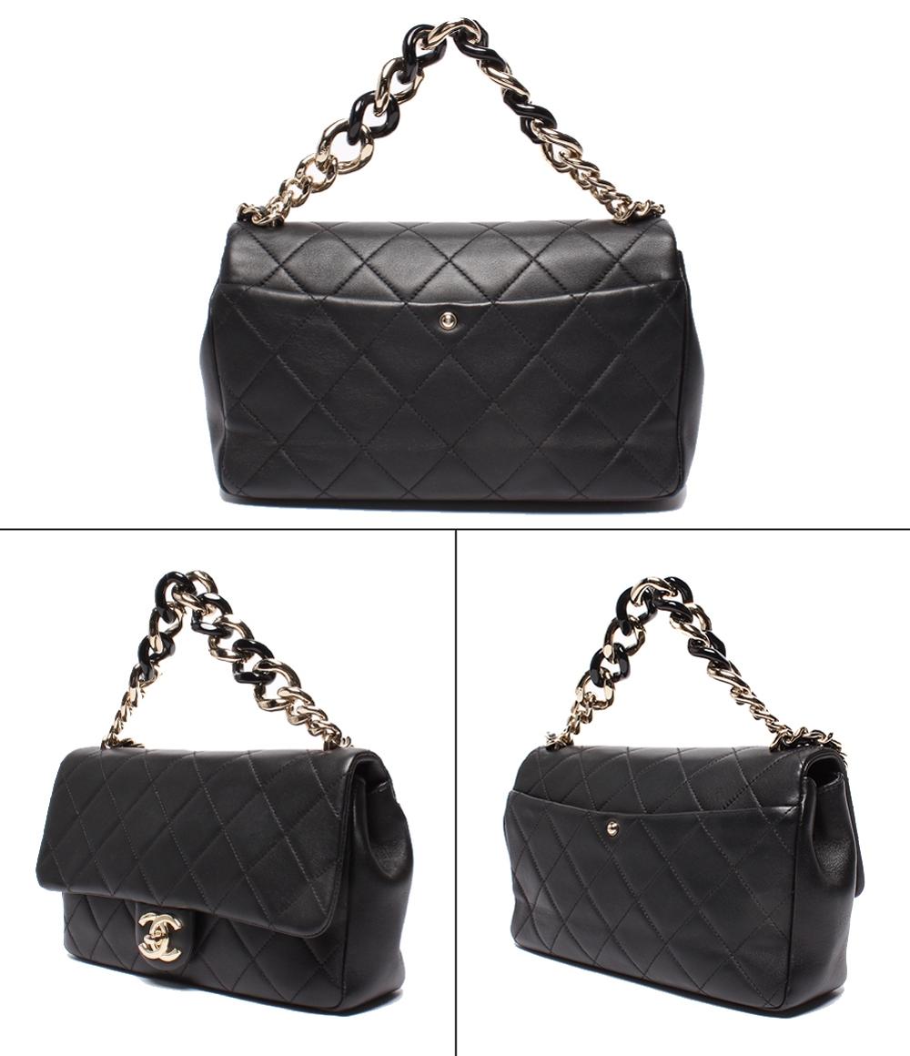 美品 CHANEL 2way チェーンショルダーバッグ マトラッセ ラムスキン ゴールド金具 29番台 AS1353 レディース シャネル