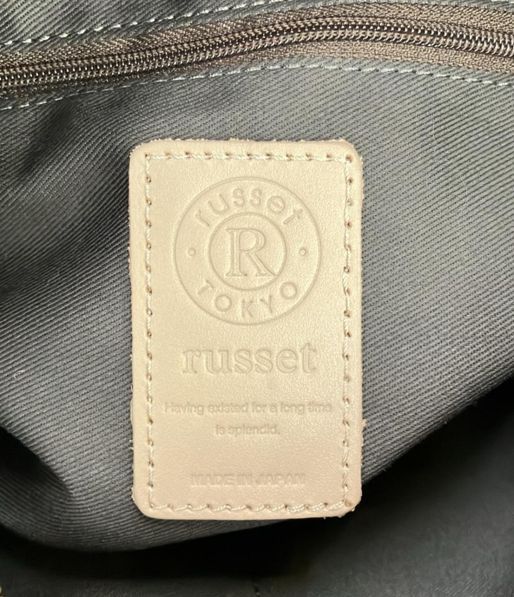 russet ハンドバッグ ショルダーバッグ ミニボストンバッグ 2WAY 斜め掛け レザー レディース ラシット