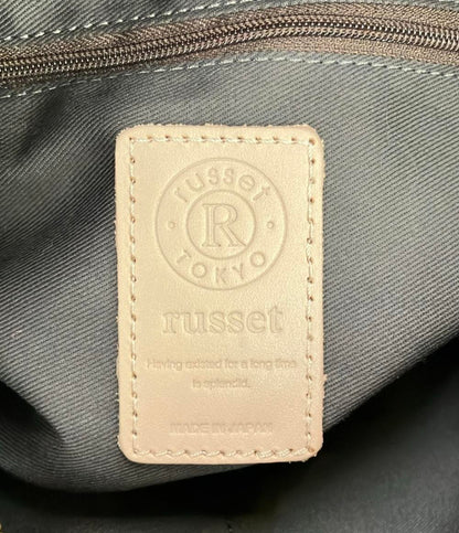 russet ハンドバッグ ショルダーバッグ ミニボストンバッグ 2WAY 斜め掛け レザー レディース ラシット