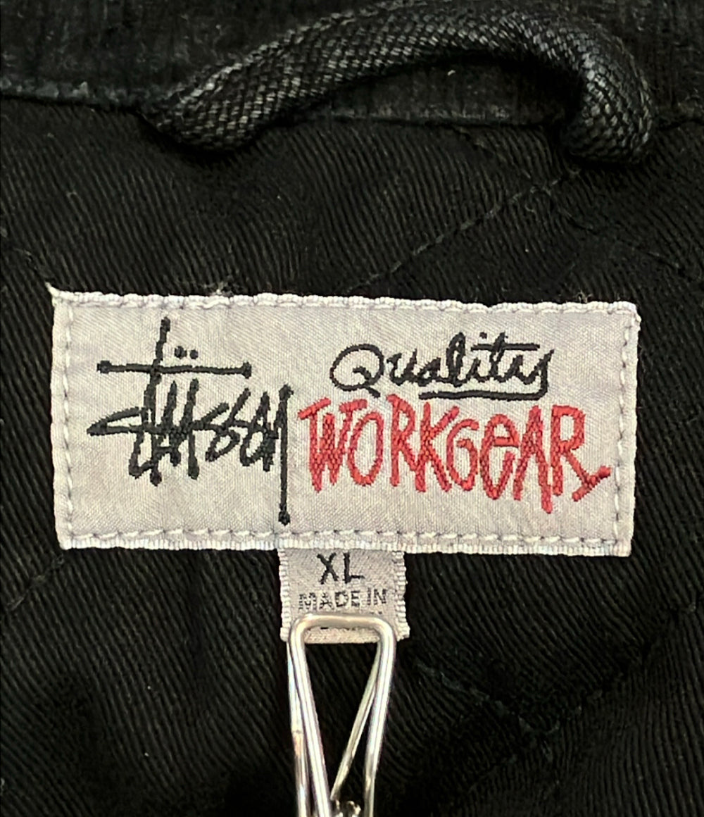 STUSSY ウォッシュド キャンバス ショップ ジャケット メンズ SIZE XL ステューシー