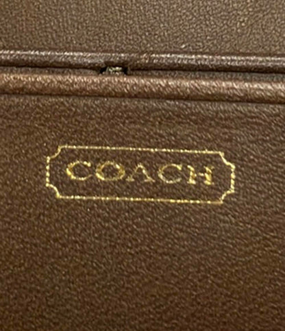 コーチ ラウンドファスナー長財布 シグネチャー レディース COACH