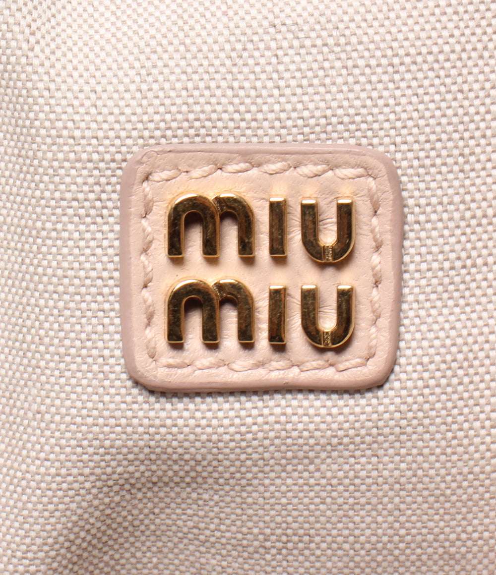 美品 Miu Miu ショルダーバッグ 肩掛け スパンコールメッシュ 5BG231 レディース ミュウ ミュウ