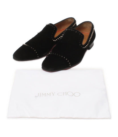 Christian Louboutin スパイクベルベットローファー スタッズ メンズ SIZE 41 25.5(cm) クリスチャンルブタン